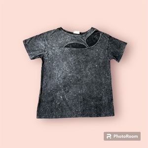 T-shirt with cutouts. Vintage